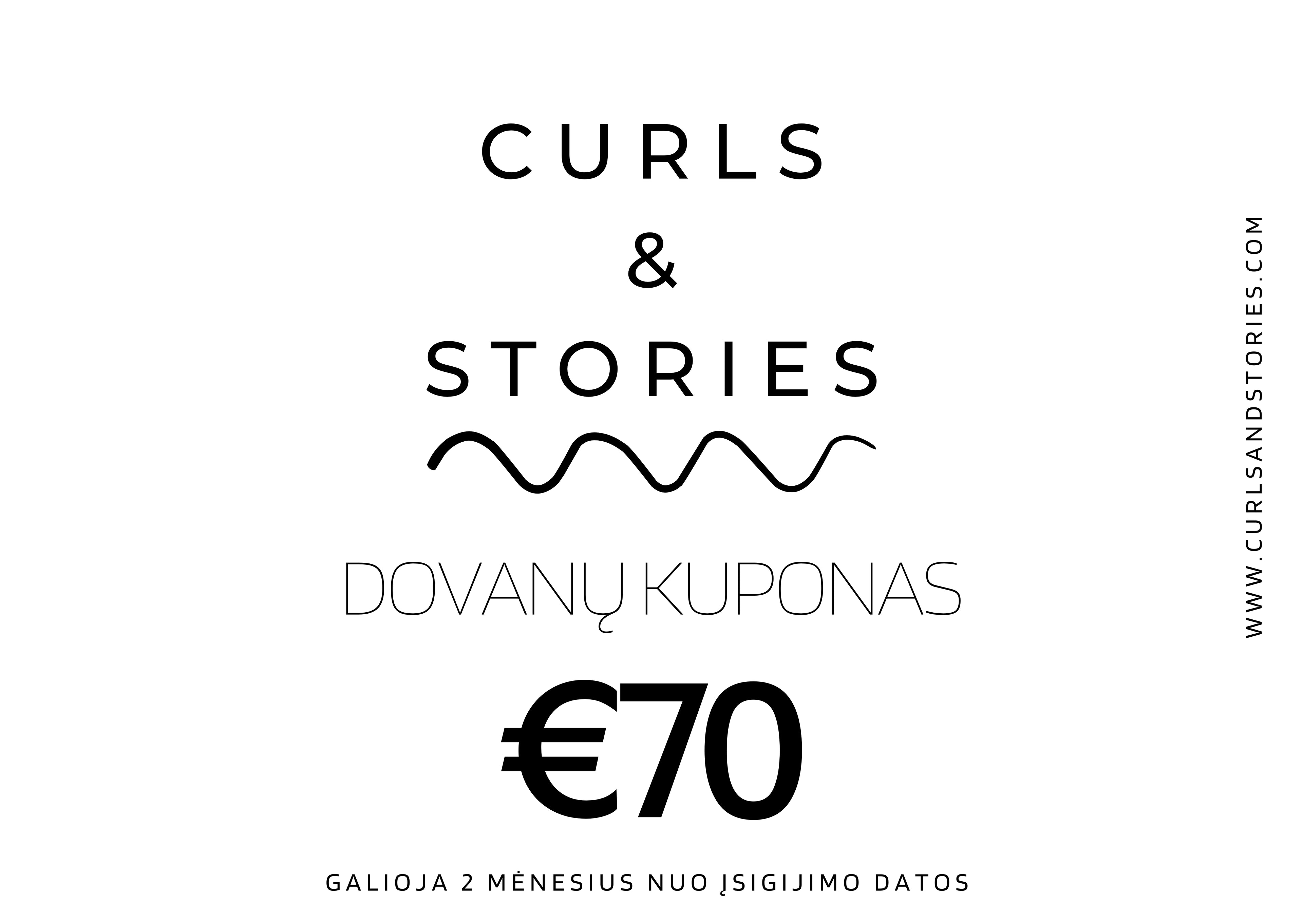 Curls & Stories dovanų kuponas