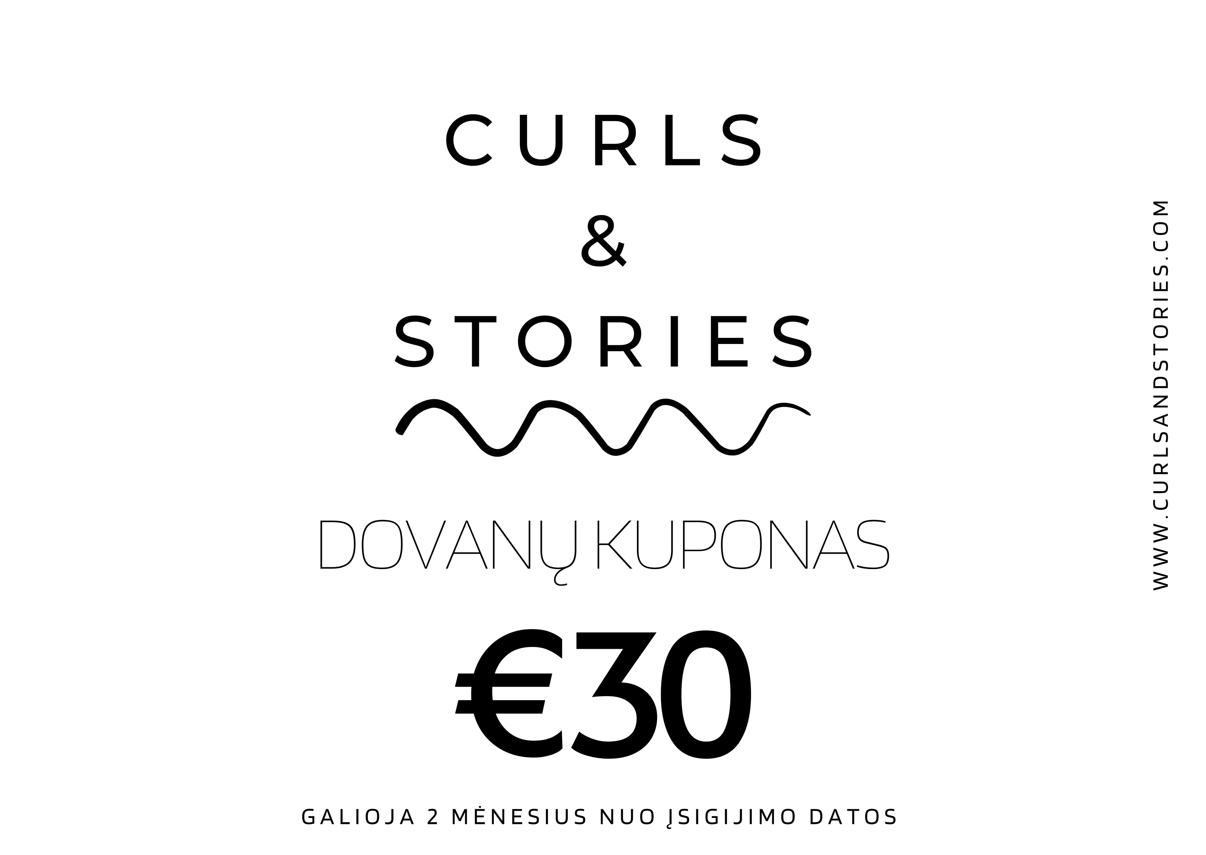 Curls & Stories dovanų kuponas